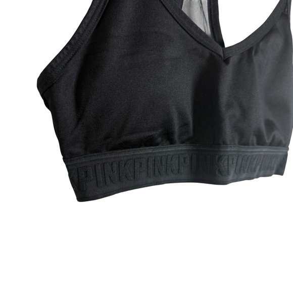 Victoria’s Secret PINK Ultimate Lightly Lined Racerback Sports Bra Black Size S - Picture 6 of 9